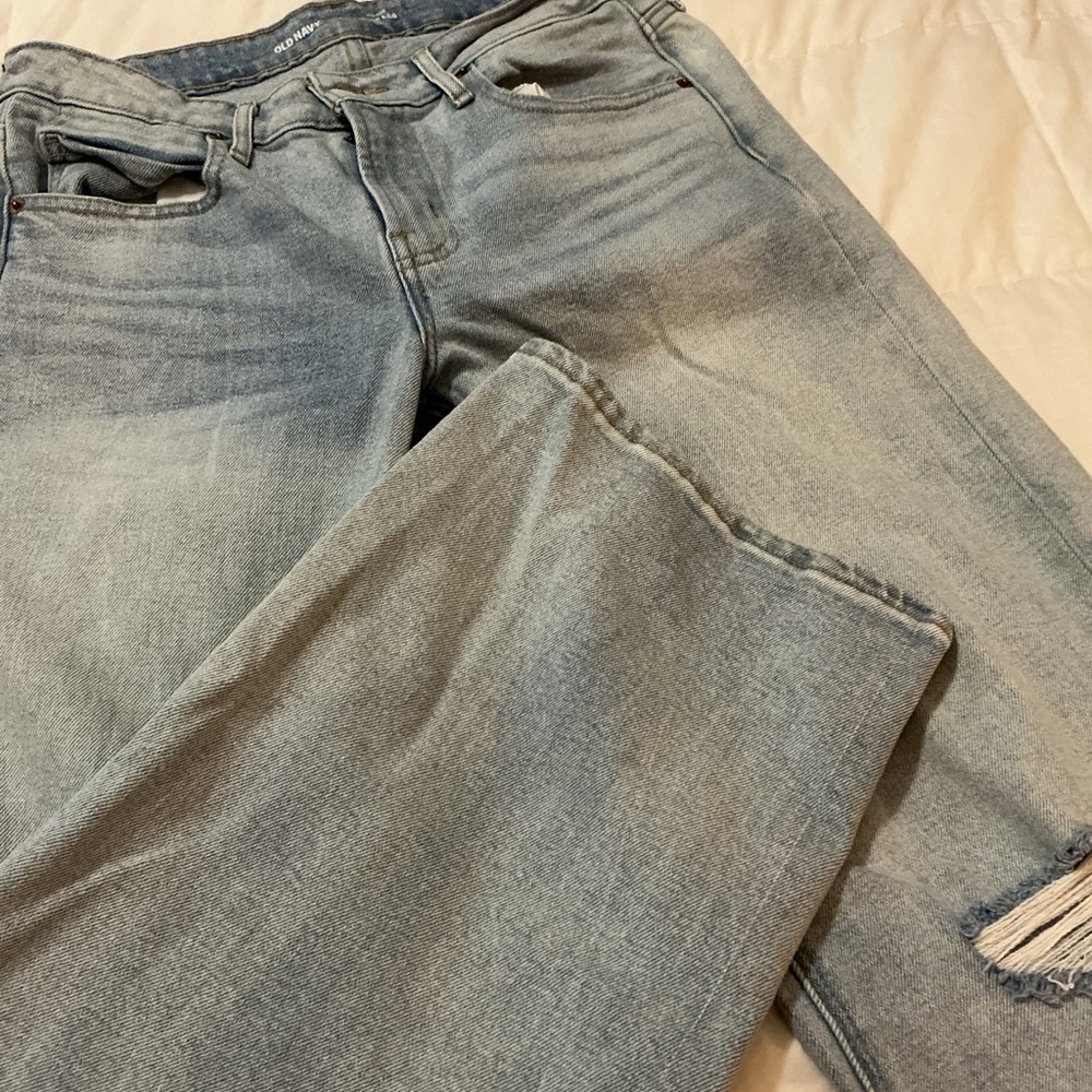 Old Navy Light Blue Wide Leg Denim - Picture 6 of 9